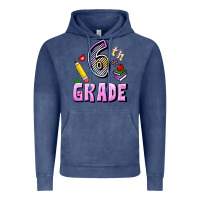 Vintage Denim Sixth Grade Vintage Hoodie - RanaPortraitStore