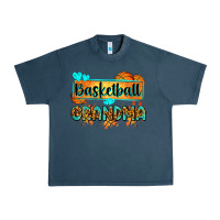 Midnight Navy basketball grandma with leopard Urban Heavy Tee - Zillion Design Studio