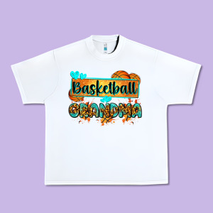 Basketball Grandma With Leopard Urban Heavy Tee Designed By Zillion Design Studio
