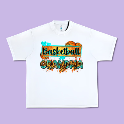 Basketball Grandma With Leopard Urban Heavy Tee Designed By Zillion Design Studio