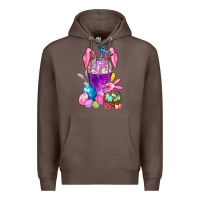 Coffee Happy Easter coffee cup Premium Hoodie - NancyCooperArtShop