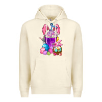 Sandshell Happy Easter coffee cup Premium Hoodie - NancyCooperArtShop
