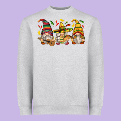Mexican Gnomes Heavyweight Sweatshirt Designed By Zillion Design Studio