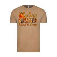 Vintage Coffee thankful blessed and kind of a mess Vintage Tee - Zillion Design Studio