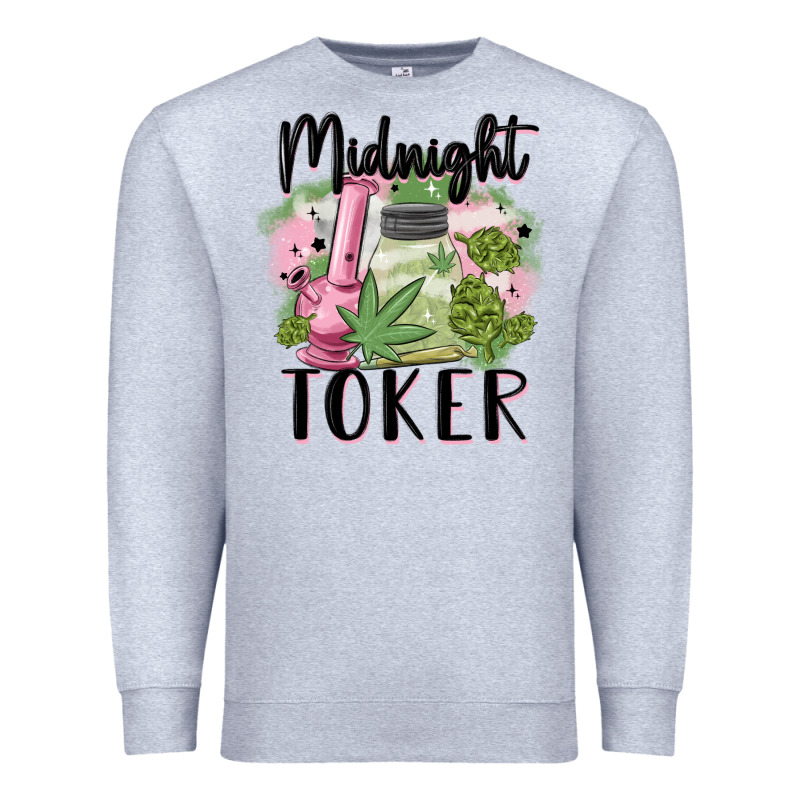 Midnight Toker Premium Sweatshirt by MaliasSmallBusiness | Teevron