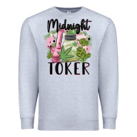 Heather Grey midnight toker Premium Sweatshirt - MaliasSmallBusiness