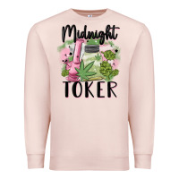 Pale Pink midnight toker Premium Sweatshirt - MaliasSmallBusiness