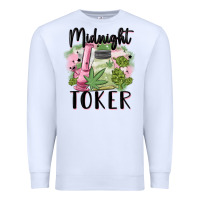 White midnight toker Premium Sweatshirt - MaliasSmallBusiness