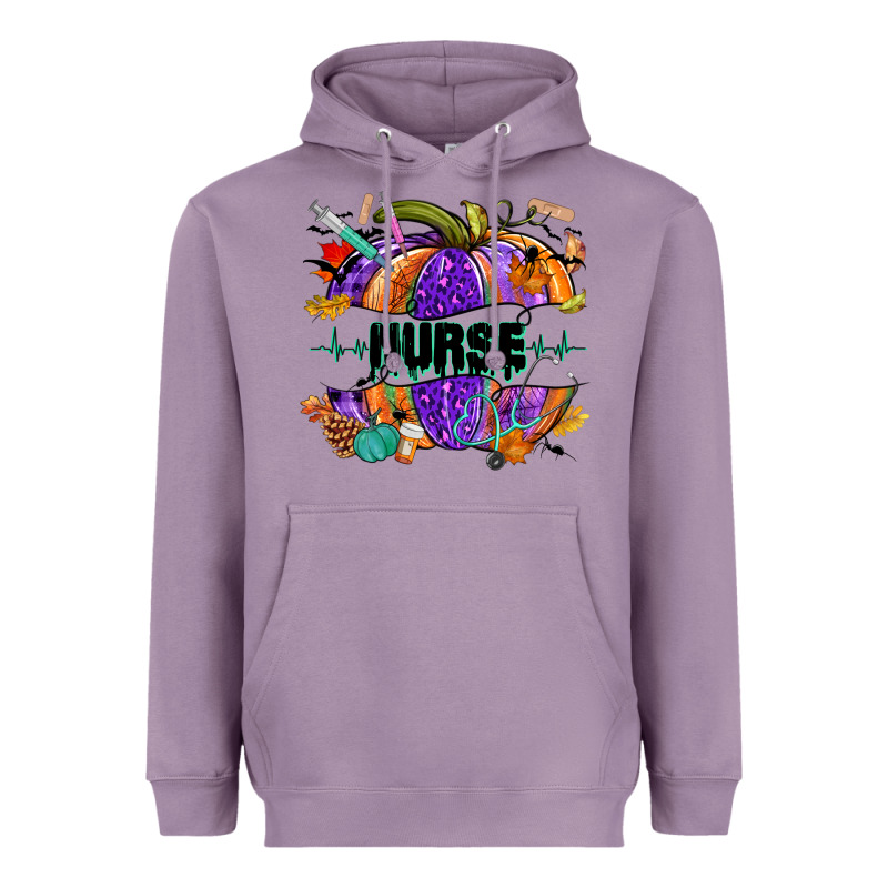 Halloween Nurse Pumpkin Heavyweight Hoodie by NancyCooperArtShop | Teevron
