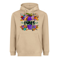 Mushroom halloween nurse pumpkin Heavyweight Hoodie - NancyCooperArtShop