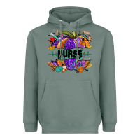 Sage halloween nurse pumpkin Heavyweight Hoodie - NancyCooperArtShop