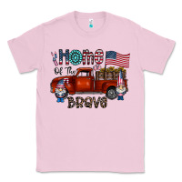 Bubblegum Pink home of the brave Classic Tee - CowhideDigitalArt