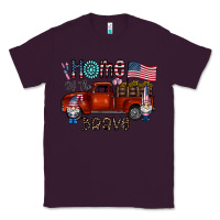 Plum home of the brave Classic Tee - CowhideDigitalArt