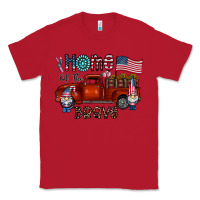 Red home of the brave Classic Tee - CowhideDigitalArt