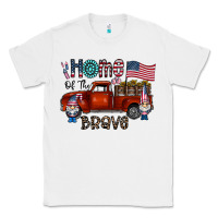 White home of the brave Classic Tee - CowhideDigitalArt