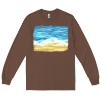 Chestnut glitter beach background Long Sleeve Tee - HRA Design Shop