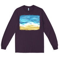 Plum glitter beach background Long Sleeve Tee - HRA Design Shop