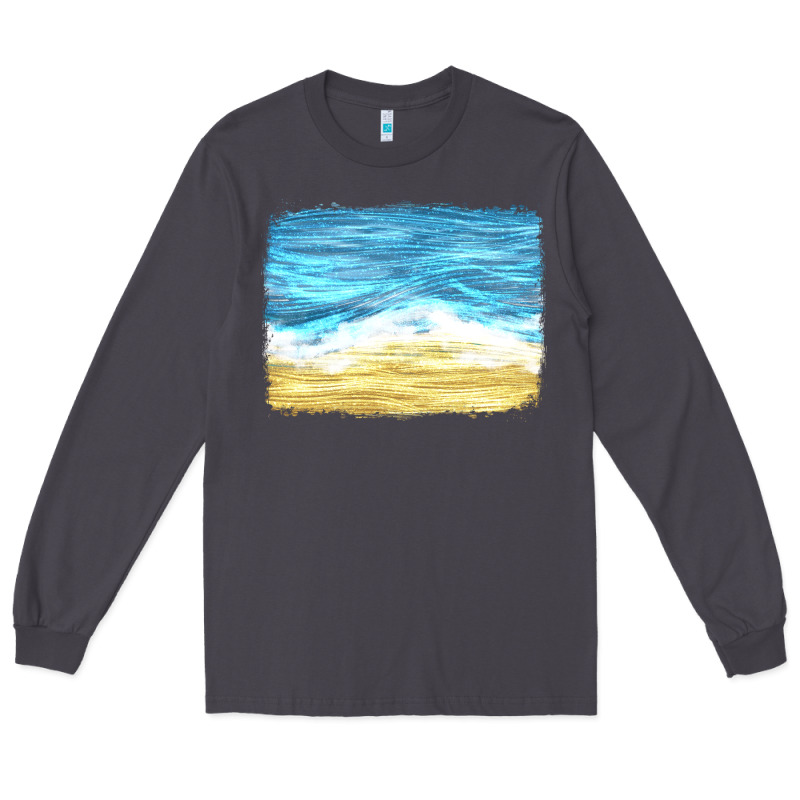 Glitter Beach Background Long Sleeve Tee by HRA Design Shop | Teevron