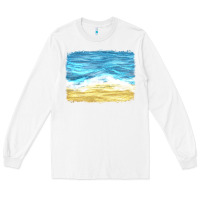 White glitter beach background Long Sleeve Tee - HRA Design Shop