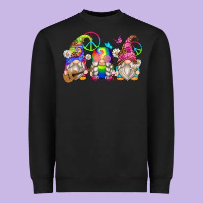 Hippie Gnomes Heavyweight Sweatshirt Designed By Zillion Design Studio