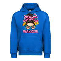 Cobalt cancer warrior messy bun Urban Hoodie - BarkalooDesign