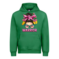 Emerald cancer warrior messy bun Urban Hoodie - BarkalooDesign