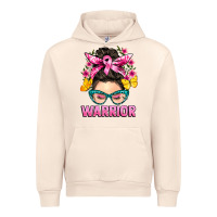 Sandshell cancer warrior messy bun Urban Hoodie - BarkalooDesign
