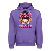 Tulip cancer warrior messy bun Urban Hoodie - BarkalooDesign