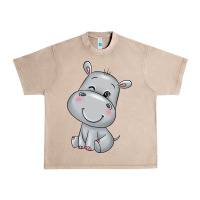 French Oak hippo Urban Heavy Tee - texasbilliewilder