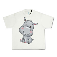 Pistachio hippo Urban Heavy Tee - texasbilliewilder