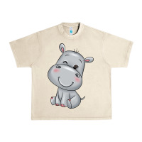 Sandshell hippo Urban Heavy Tee - texasbilliewilder