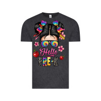 Vintage Black hello pre k Vintage Tee - texasbilliewilder