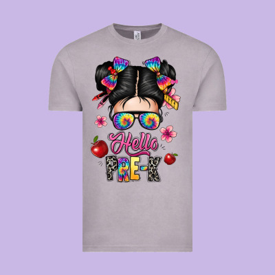 Hello Pre K Vintage Tee Designed By Texasbilliewilder