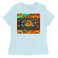 Baby Blue with god all things are possible Ladies Tee - AdoDesignShop