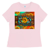 Bubblegum Pink with god all things are possible Ladies Tee - AdoDesignShop