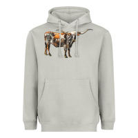 Moon Dust Texas Longhorn Cow Heavyweight Hoodie - LillyAllenDesigns