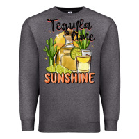 Charcoal Heather tequila lime sunshine Premium Sweatshirt - MaliasSmallBusiness