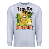 Heather Grey tequila lime sunshine Premium Sweatshirt - MaliasSmallBusiness