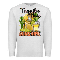 Oatmeal Heather tequila lime sunshine Premium Sweatshirt - MaliasSmallBusiness