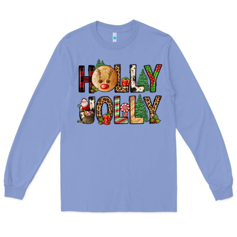 Holly Jolly Long Sleeve Tee by FaDigitalArtStudio | Teevron