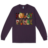 Plum holly jolly Long Sleeve Tee - FaDigitalArtStudio