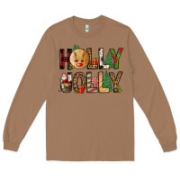 Toasted Coconut holly jolly Long Sleeve Tee - FaDigitalArtStudio