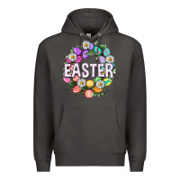 Smoke Easter with eggs and daisy Premium Hoodie - NancyCooperArtShop