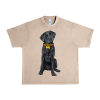 French Oak labrador retriever with overflow Urban Heavy Tee - texasbilliewilder