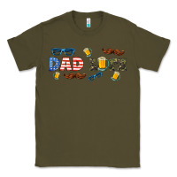 Army Green dad life  libbey glass Classic Tee - HRA Design Shop