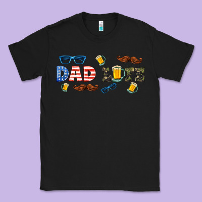 Dad Life  Libbey Glass Classic Tee Designed By Hra Design Shop