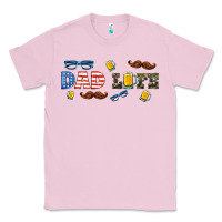 Bubblegum Pink dad life  libbey glass Classic Tee - HRA Design Shop