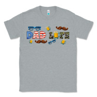 Heather Grey dad life  libbey glass Classic Tee - HRA Design Shop