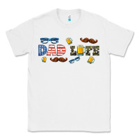 White dad life  libbey glass Classic Tee - HRA Design Shop