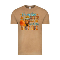 Vintage Camel pumpkin spice and livin  my best life Vintage Tee - Zillion Design Studio